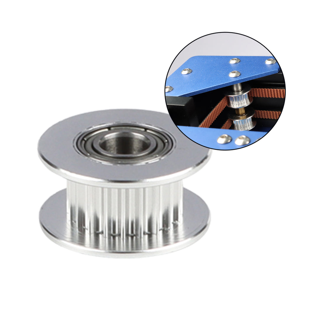 IdeaFormer 2PCS 2GT 6mm width 20 teeth idler, inner diameter 5mm, outer diameter 18mm - with bearing synchronous wheel IR3 V1