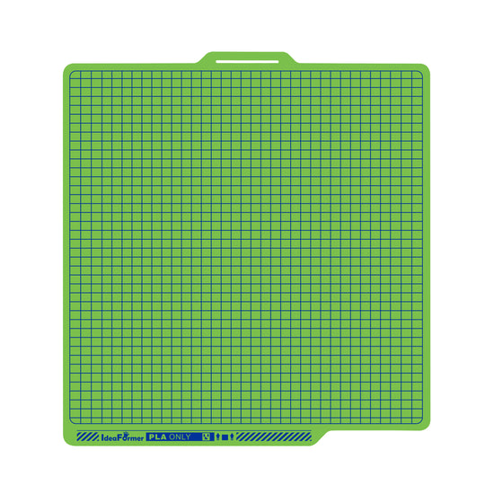 IdeaFormer Green Smooth Low-Temperature Build Plate, 257×257mm for Bambu Lab P1P/P1S/X1C/X1/X1E/A1