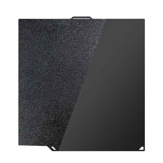 IdeaFormer 黑色光滑 PEI+纹理 PEI 弹簧钢打印平台，260×271mm，适用于 Elegoo Centauri Carbon