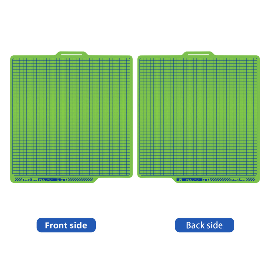 IdeaFormer Green Smooth Low-Temperature Build Plate, 257×257mm for Bambu Lab P1P/P1S/X1C/X1/X1E/A1