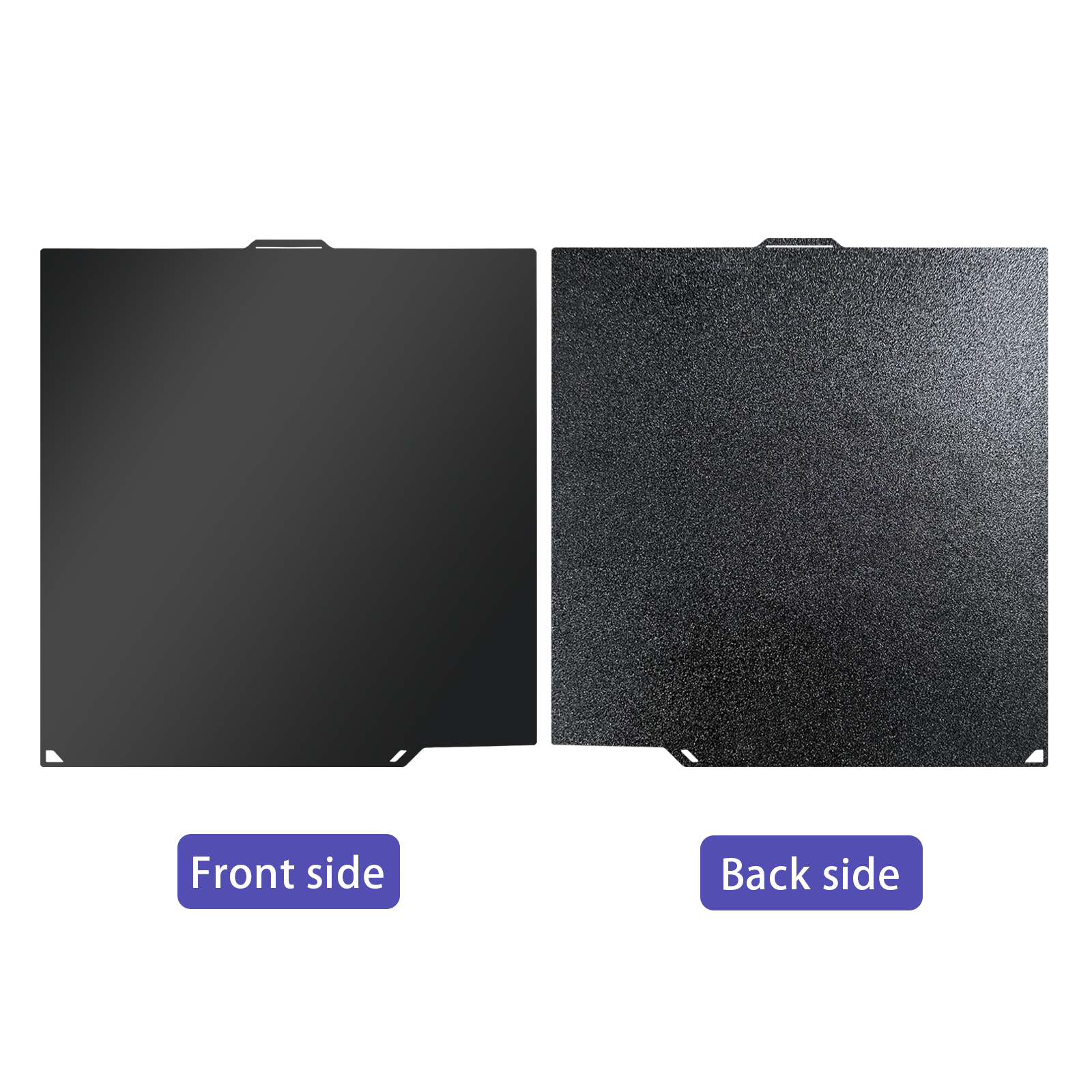 IdeaFormer Black Smooth PEI+Textured PEI Spring Steel Build Plate, 260×271mm for Elegoo Centauri Carbon