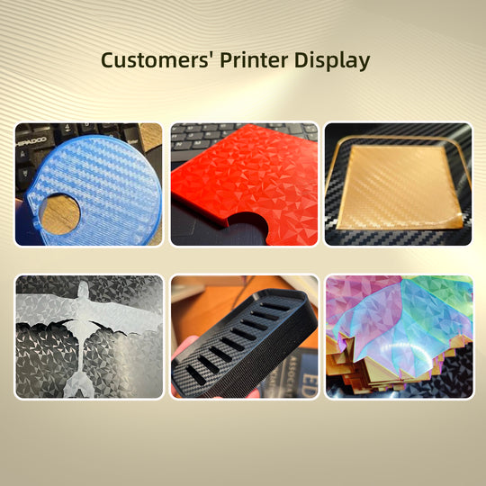 IdeaFormer Smooth Diamond PEO + Carbon Fiber PET Spring Steel Build Plate, 335×346mm For Bambu Lab H2C 3D Printer