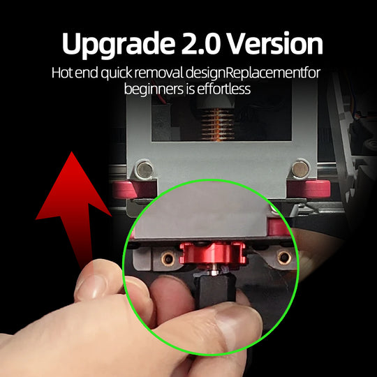 IdeaFormer アップグレード クイックリリース ホットエンド エクストルーダーキット（取り外し可能なノズル付き）Flashforge AD5M/AD5M Pro用