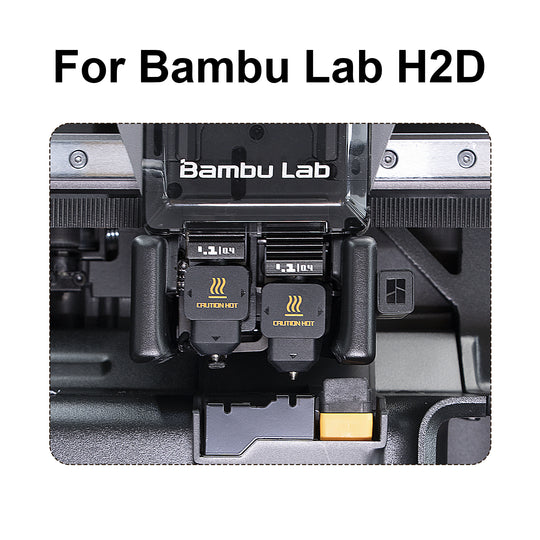 IdeaFormer 4 PCS Print Head Silicone Sleeve, Cover to Protect and Thermal Insulation for Bambu Lab H2D Printer