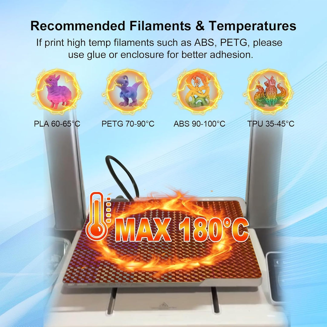 IdeaFormer Smooth Phantom H1H+Rainbow Starry PEY  Spring Steel Build Plate, 257×257mm for Bambu Lab X1 X1C X1E P1P P1S A1