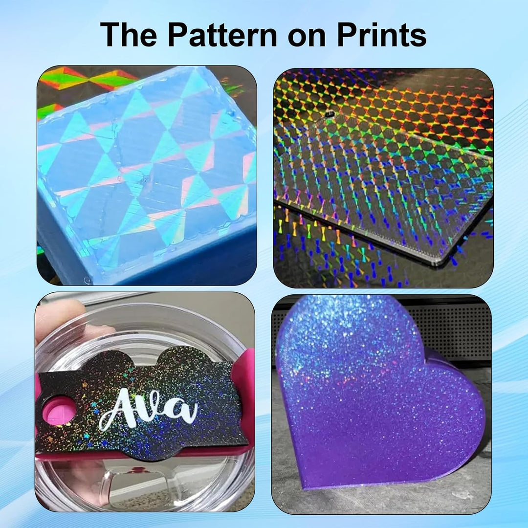 IdeaFormer Smooth Phantom H1H+Rainbow Starry PEY  Spring Steel Build Plate, 257×257mm for Bambu Lab X1 X1C X1E P1P P1S A1