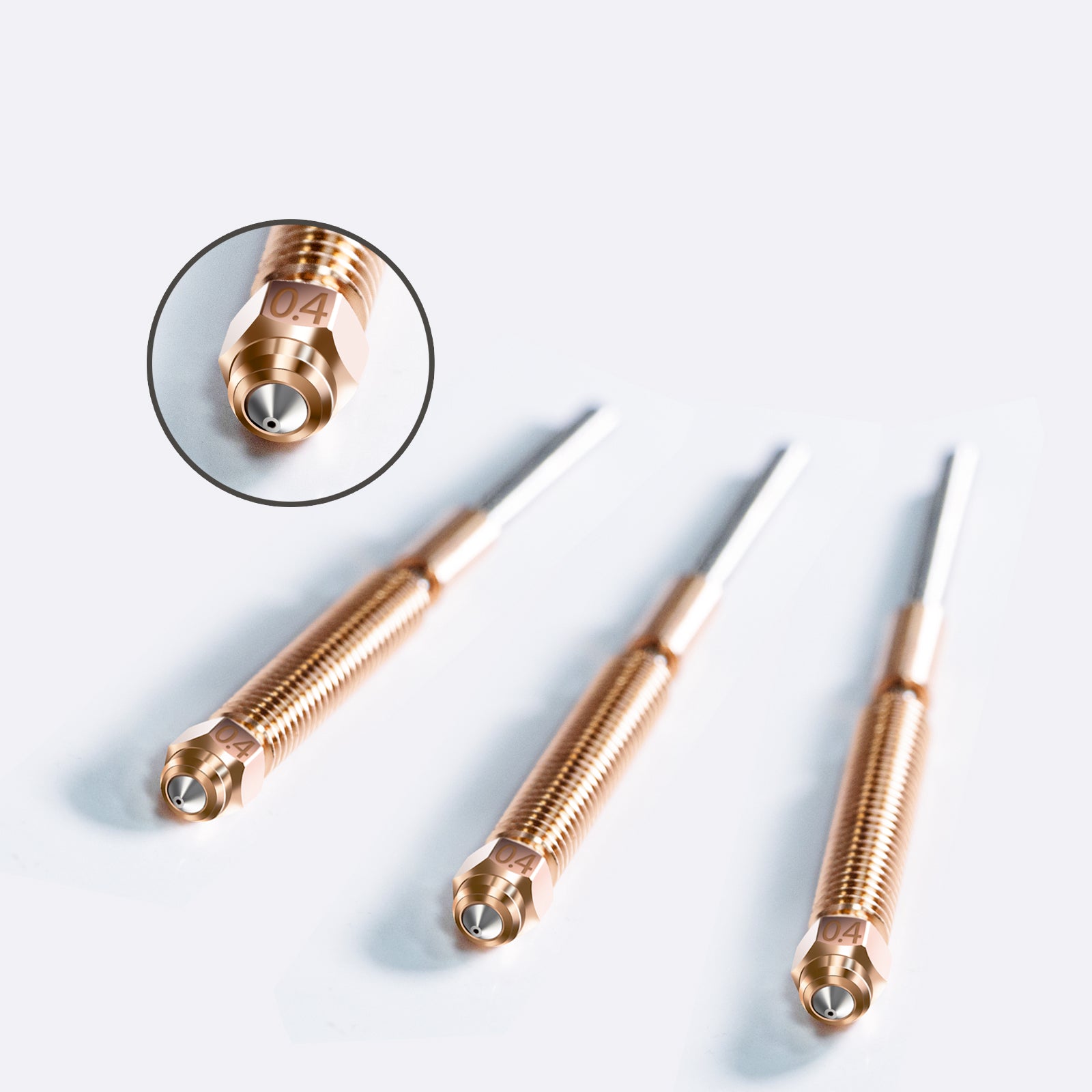 IdeaFormer 3 PCS Creality K2 Plus ノズル、0.4mm クイックスワップ