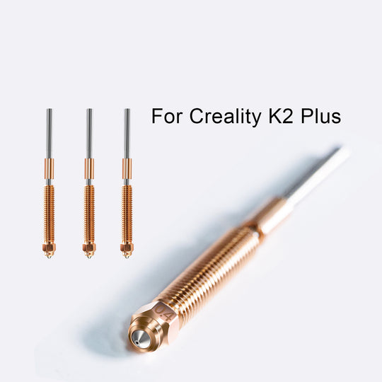 IdeaFormer 3 PCS Creality K2 Plus Nozzle, 0.4mm Quick-Swap 3D Printer Nozzle Copper Alloy and Hardened Steel Nozzle for 3D Printer K2 Plus