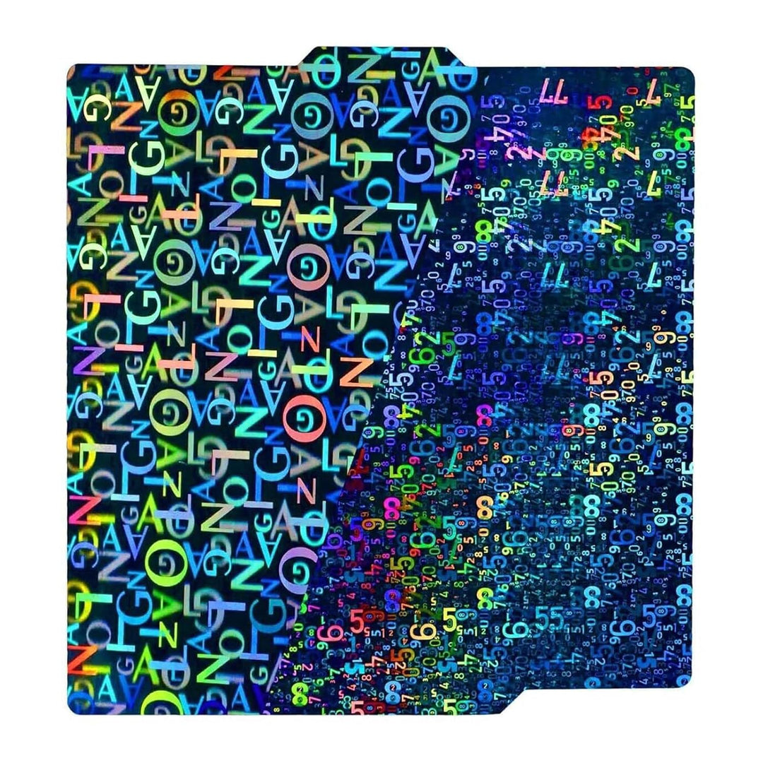 IdeaFormer Digit+Letter PEN Spring Steel Build Plate, 257×257mm for Bambu Lab X1 X1C X1E P1P P1S A1