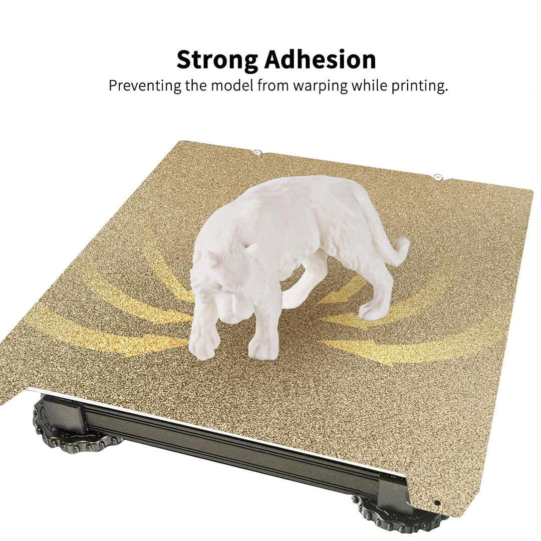 IdeaFormer Double Sided Textured Gold PEI Spring Steel Build Plate, 235x235mm for Creality K1C/K1/SE/Ender 5 S1/Ender 3/Ender 3 Pro/Ender 3 V2/Ender 3 S1 Pro/Ender 3 Neo
