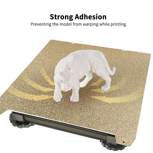 IdeaFormer Double Sided Textured Gold PEI Spring Steel Build Plate, 235x235mm for Creality K1C/K1/SE/Ender 5 S1/Ender 3/Ender 3 Pro/Ender 3 V2/Ender 3 S1 Pro/Ender 3 Neo