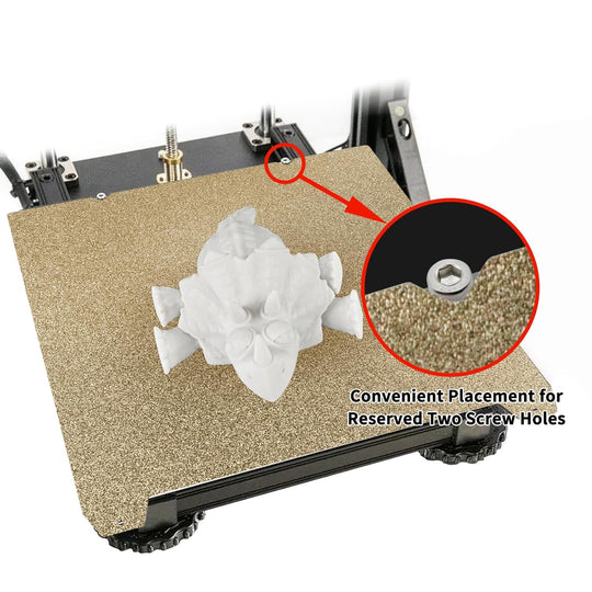 IdeaFormer Double Sided Textured Gold PEI Spring Steel Build Plate, 235x235mm for Creality K1C/K1/SE/Ender 5 S1/Ender 3/Ender 3 Pro/Ender 3 V2/Ender 3 S1 Pro/Ender 3 Neo