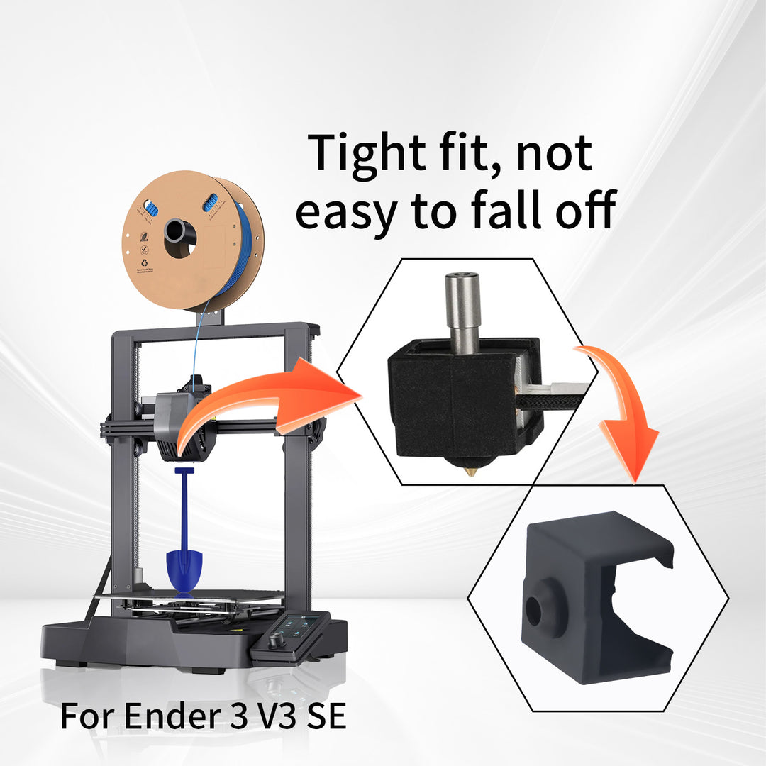 4 Pcs 3D printer print head nozzle silicone protective cover for Ender3 V3 SE