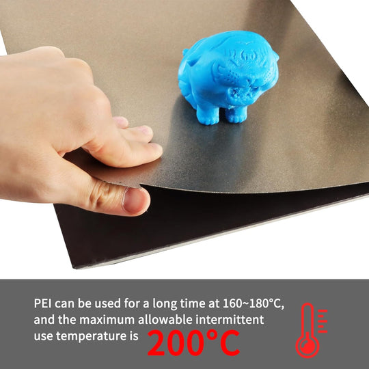 IdeaFormer Double Sided Textured Gold PEI Spring Steel Build Plate, 235x235mm for Creality K1C/K1/SE/Ender 5 S1/Ender 3/Ender 3 Pro/Ender 3 V2/Ender 3 S1 Pro/Ender 3 Neo