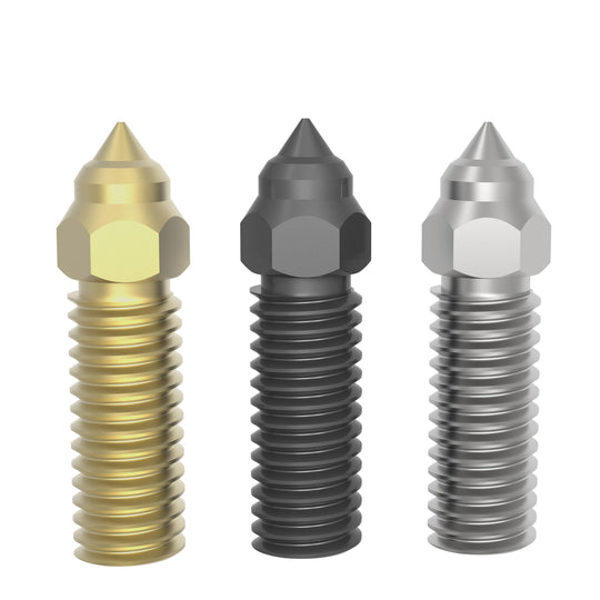 IdeaFormer K1 Nozzle Kit, 2PCS 3D Printer Hardened Steel/copper alloy nozzle/Brass Nozzles 0.2/0.4/0.6/0.8mm, High Speed Printing and High Flow Extruder Nozzle for Creality K1/K1 Max,CR-M4 3D Printer