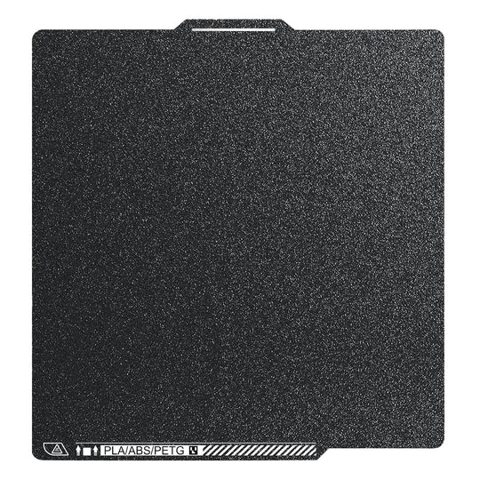 IdeaFormer Double-Sided Black Textured PEI Low-Temperature Build Plate with QR Code, 257x257mm for Bambu Lab P1P/P1S/X1C/X1/X1E/A1