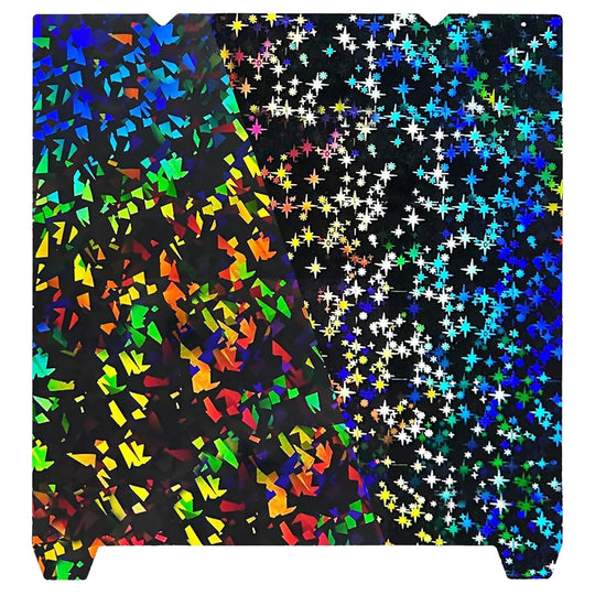 IdeaFormer Rainbow Confetti PEF+Galaxy PEY Spring Steel Build Plate, 315×310mm for Creality K1 Max/Ender 3 V3 Plus