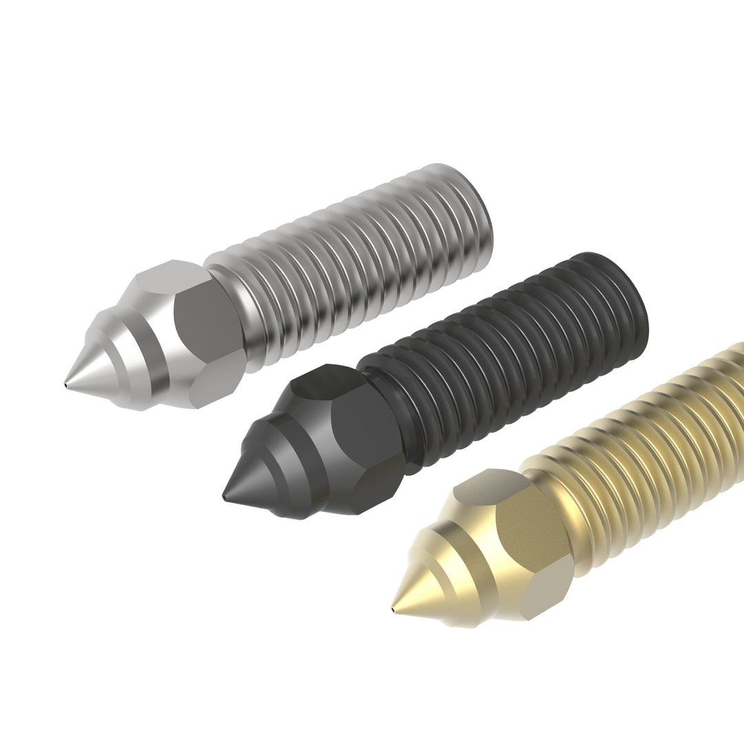 IdeaFormer K1 Nozzle Kit, 2PCS 3D Printer Hardened Steel/copper alloy nozzle/Brass Nozzles 0.2/0.4/0.6/0.8mm, High Speed Printing and High Flow Extruder Nozzle for Creality K1/K1 Max,CR-M4 3D Printer