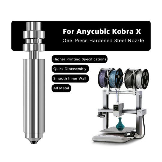 IdeaFormer 3D Printer Nozzle Replatement Parts 0.4mm Hardened Steel Nozzles for Anycubic Kobra X