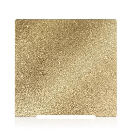 IdeaFormer Double-Sided Gold Textured PEI Spring Steel Build Plate,  241×253.8mm for Prusa I3 MK2 2.5S MK52 MK3S MK3S+ MK4 Core One