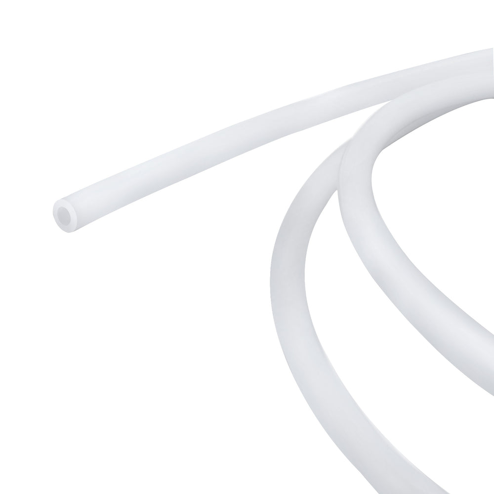 IdeaFormer PTFE Teflon Tubing 1m, 2.5mm ID × 4mm OD PTFE Teflon Tube Fits Direct Drive Extruder 3D Printer, for Bambu Lab A1/A1 mini/P1P/P1S/X1C, for Creality K1/K1 Max/Ender 3 V3 (White)
