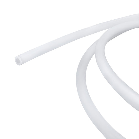 IdeaFormer PTFE Teflon Tubing 1m, 2.5mm ID × 4mm OD PTFE Teflon Tube Fits Direct Drive Extruder 3D Printer, for Bambu Lab A1/A1 mini/P1P/P1S/X1C, for Creality K1/K1 Max/Ender 3 V3 (White)