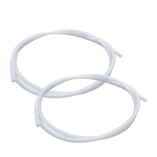 IdeaFormer PTFE Teflon Tubing 1m, 2.5mm ID × 4mm OD PTFE Teflon Tube Fits Direct Drive Extruder 3D Printer, for Bambu Lab A1/A1 mini/P1P/P1S/X1C, for Creality K1/K1 Max/Ender 3 V3 (White)