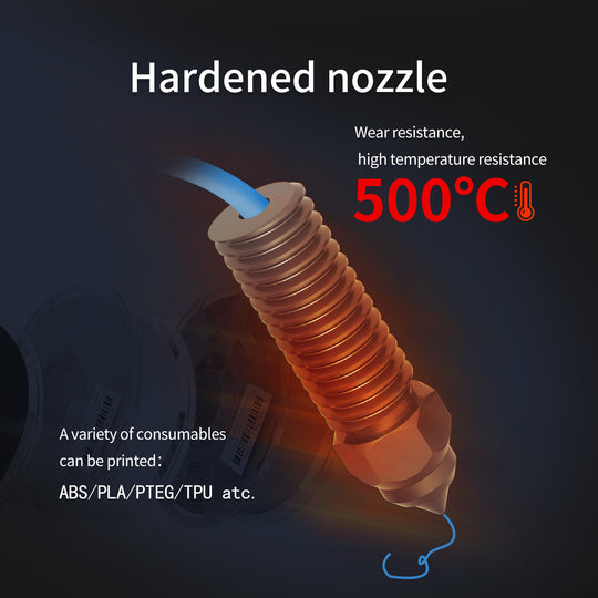 IdeaFormer K1 Nozzle Kit, 2PCS 3D Printer Hardened Steel/copper alloy nozzle/Brass Nozzles 0.2/0.4/0.6/0.8mm, High Speed Printing and High Flow Extruder Nozzle for Creality K1/K1 Max,CR-M4 3D Printer