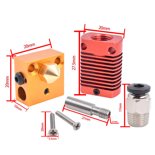 IdeaFormer CR10 3D Printer 0.4mm/1.75mm 12V Heating Hotend Kit