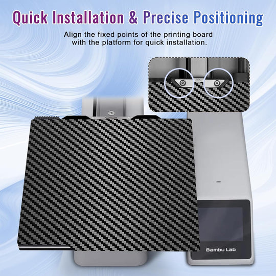 IdeaFormer Diamond PEO+Carbon Fiber PET Spring Steel Build Plate, 184×184mm for Bambu Lab A1 MIni