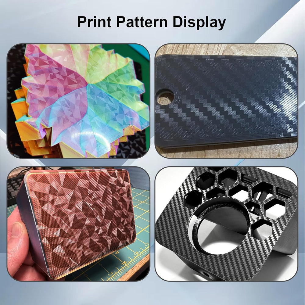 IdeaFormer Smooth Diamond PEO+Carbon Fiber PET Spring Steel Build Plate, 235x235mm for Flashforge Adventurer 5M/5M Pro/AD5X