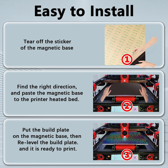 IdeaFormer Smooth Kaleidoscope PEK+Gold Textured PEI Spring Steel Build Plate with Magnetic Plate, 350x350mm for Vorn 2.4 RepRap
