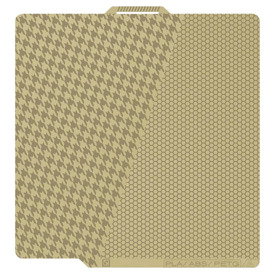 IdeaFormer Houndstooth+Honeycomb PEI Spring Steel Build Plate with QR Code, 257x257mm for Bambu Lab P1P/P1S/X1C/X1/X1E/A1