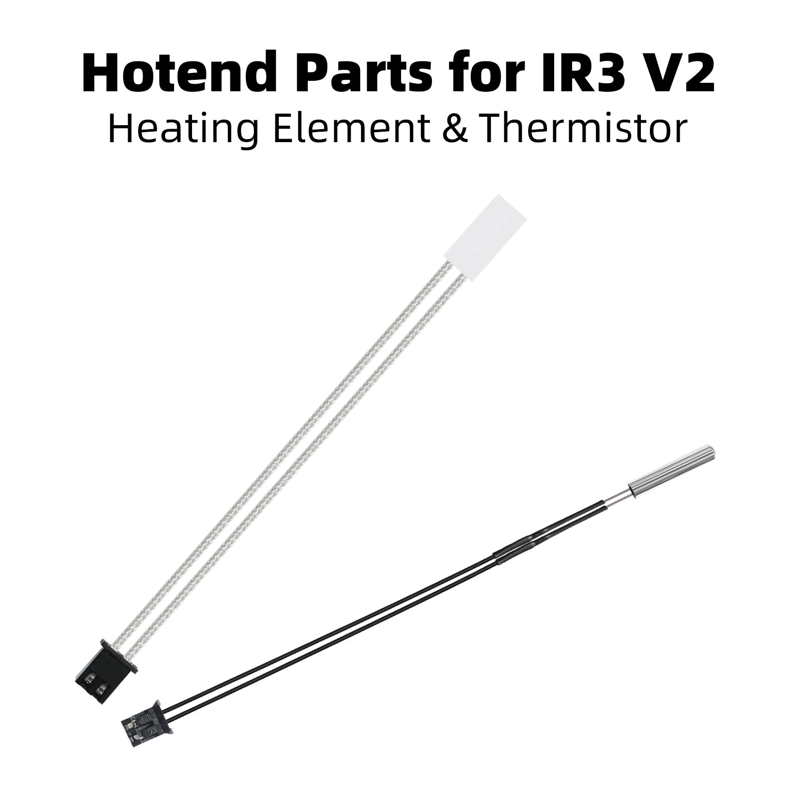 IdeaFormer 1 PCS 24V 80W heating Rod, 1 PCS thermistor High Temperature Sensor Kit, Quick Replacement Extruder Hotend Heating Element for IR3 V2 3D Printer