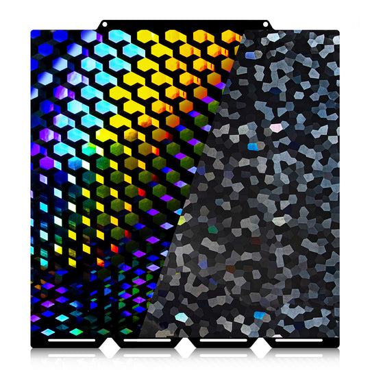 IdeaFormer Smooth Hew Glow + Water Cube PEG Spring Steel Build Plate, 276×293mm For Snapmaker U1