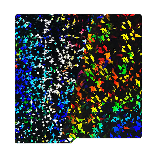 IdeaFormer Galaxy PEY + Rainbow Confetti PEF Spring Steel Build Plate, 264×276mm for Anycubic Kobra S1/S1C