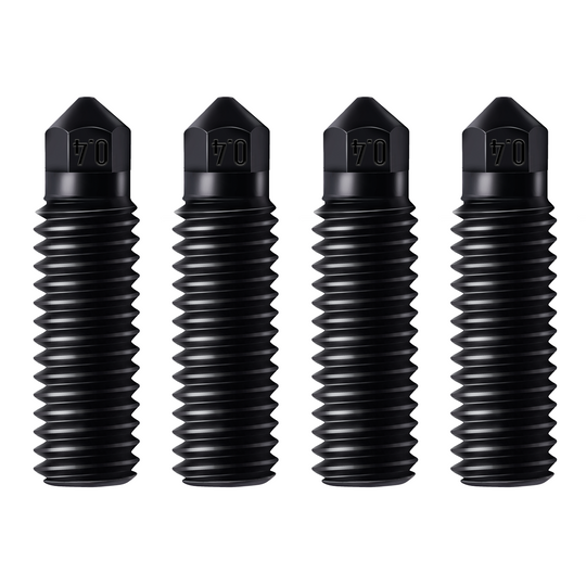 IdeaFormer 4 pcs Sidewinder X3 X4 Plus/Pro Hardened Steel Nozzles, Upgrade 3D Pritner 0.4mm Sidewinder X3 Nozzle 3D Printer Replacements Parts for Sidewinder X3 X4 Pro/Plus/X4 Plus S1