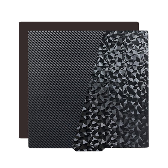 IdeaFormer Diamond PEO+Carbon Fiber PET Spring Steel Build Plate with Magnetic Plate, 370x377mm for Creality Ender 5 Plus