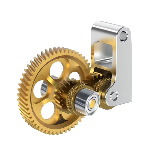 IdeaFormer Extruder Gear for Bambu Lab P1P P1S A1 X1 X1 Carbon, Copper Alloy + Aluminum Alloy Metal Ｇear for Bambu Lab X1 P1 Series Printer