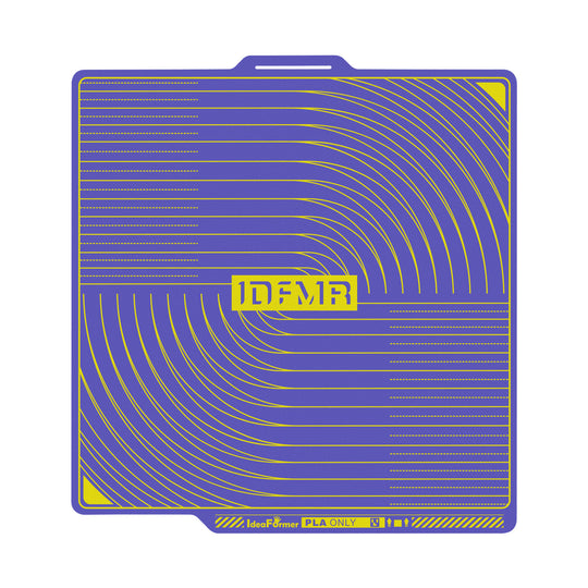 IdeaFormer Purple Textured PEI Low-Temperature Build Plate, 258*258mm for Bambu Lab P1P/P1S/X1C/X1/X1E/A1