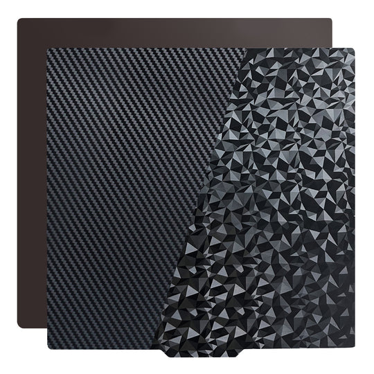 IdeaFormer Diamond PEO+Carbon Fiber PET Spring Steel Build Plate, 377x370mm for Creality Ender 5 Plus