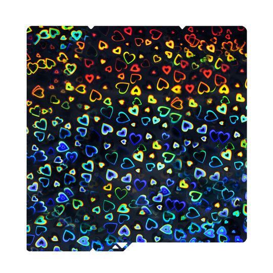 IdeaFormer Sweet Heart PEH + Waterdrop PEH Spring Steel Build Plate, 264×276mm for Anycubic Kobra S1/S1C