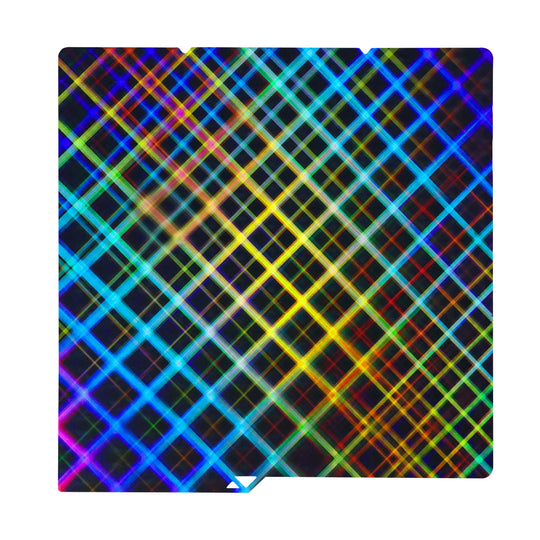 IdeaFormer Rainbow Gear PEW+Plaid PES Spring Steel Build Plate, 264×276mm for Anycubic Kobra S1/S1C