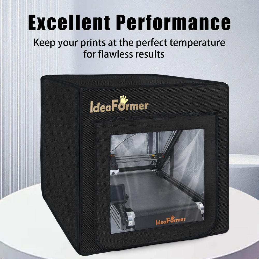 IdeaFormer Official IR3 V2 3D Printer Enclosure, Premium Fireproof Dustproof Tent Constant Temperature Protective Cover for IR3 V2 3D Printer