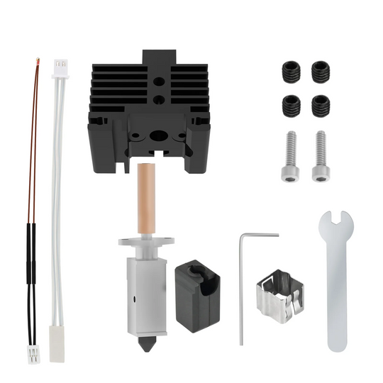 Bambu Lab x1用アップグレードV2.0ホットエンド、バイメタルスロートCHTノズル、硬化鋼500°C、Bambu Bamboo Carbon X1 P1Pホットエンドキット用