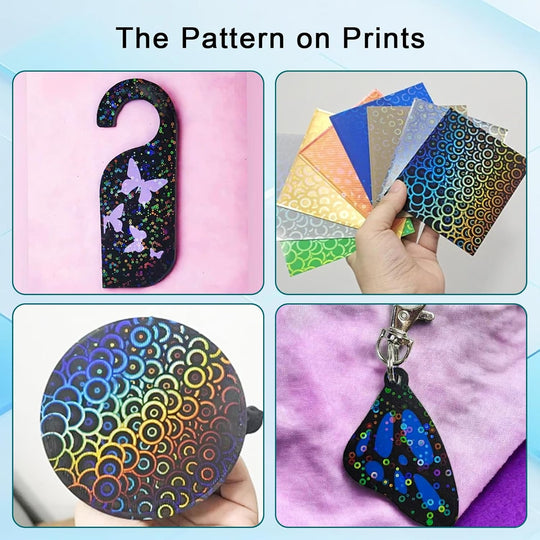 IdeaFormer Smooth Rainbow Circles+Kaleidoscope PEK Spring Steel Build Plate, 257x257mm for Bambu Lab P1P/P1S/X1C/X1/X1E/A1