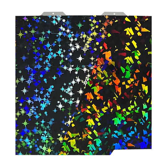 IdeaFormer Rainbow Confetti PEF+Galaxy PEY Spring Steel Build Plate, 184×184mm for Bambu Lab A1 MIni