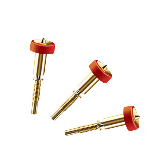 IdeaFormer 3Pcs Rapid Change Revo Brass Nozzle 0.4mm, Extruder Nozzles 3D Printer E3D Nozzles High Temperature Pointed Wear Resistant for H2 V2S REVO