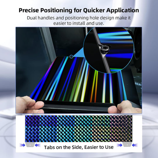 IdeaFormer Rainbow Streak+Phantom Beam H1H Spring Steel Build Plate with Magnetic Plate, 235×235mm for Creality K1/K1 SE/K1C/Ender 3 S1/Pro/Ender 3 V3 SE/KE/Ender 5 S1