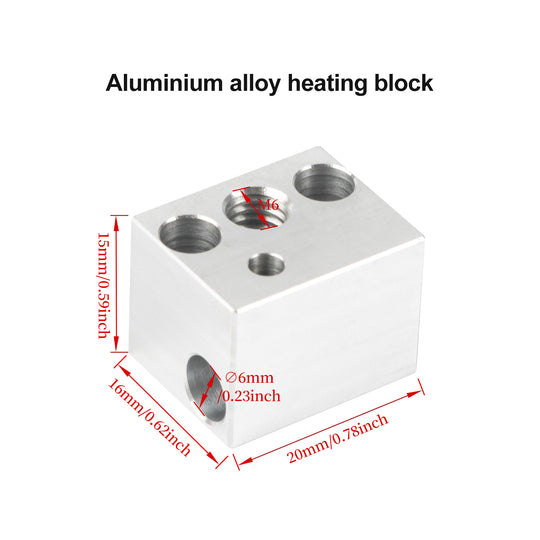 IdeaFormer 2pcs Heating Block 300°C high Temperature Compatible with Elegoo Neptune 4, Neptune 4 Pro 3D Printer Extruder Hotend Accessories